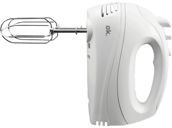 Amasadora de mano - ok. OHM 2519 W, 250 5 velocidades, Botón turbo, Cable 1.8 m, Blanco