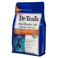 dr teals pure epsom salt pre  post workout with magensium sulfate  menthol