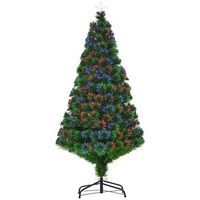 arbol de navidad artificial 150 cm con fibra optica y led