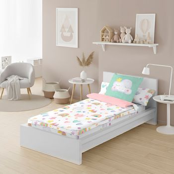 Saco Nórdico Infantil Sin Relleno 100% Algodón Cama 105 Cool Kids Confetti