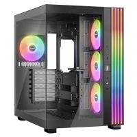 be quiet light base 600 lx argb midi tower atx doble cristal templado usb-c negra