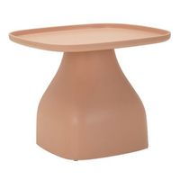 mesa de centro de plastico rosa 48x48x38 cm
