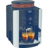 arabica manual espresso ea811840 bean to cup coffee machine - black  silver black