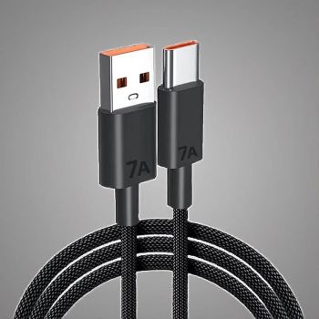 Cable USB C de carga rápida de 120W 7A de 0,25 m a 2 m adecuado para cargador de teléfono de alta velocidad Huawei Xiaom