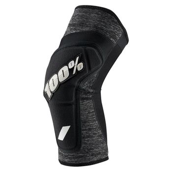 100% Ridecamp Knee Pads - Heather Grey/Black Small