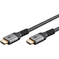 cable hdmi goobay 64992 05 m negro plata 18 gbits