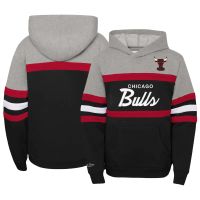 sudadera chicago bulls head coach hoody junior mitchell and ness