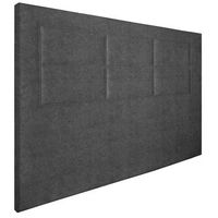 cabecero tapizado zoe cabezal acolchado  tapizado en teijdo alta gama acuaqulin antimanchas  color marengo  medida 140x110x5cm cama 135140 cm