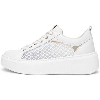 NeroGiardini Zapatillas Skipper T.Palladium Net Bian T.Brill Platino 6074 para mujer