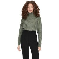 jacqueline de yong jersey jdyandrea ls zip cable pullove knt noos 15242811 para mujer