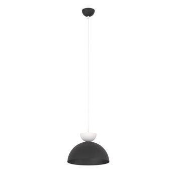 Lámpara colgante varel s negro+blanco