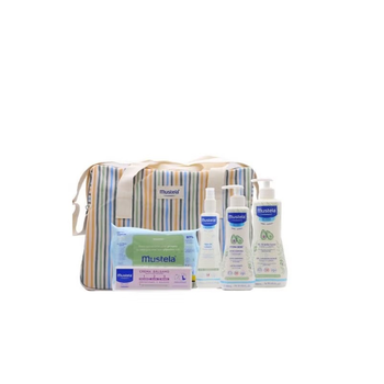 Set Mustela Bolso Little Moments Rayas