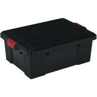3 cajas de almacenamiento con cierre power box sk-230 iris ohyama