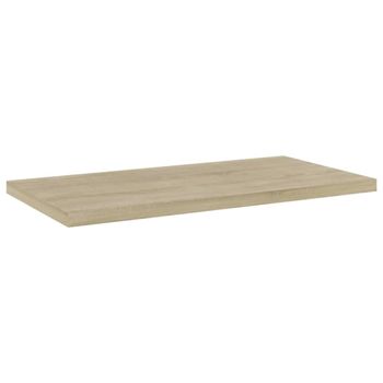 Pack 4 uds estante estantería madera marrón 40x20x1,5cm