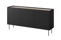 comoda de 3 puertas con pie de metal 170x85 cm