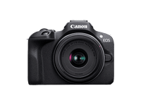 camara evil - canon eos r100  objetivo rf-s 18-45mm sd de 64gb 241 megapixel 75 cm wi-fi negro