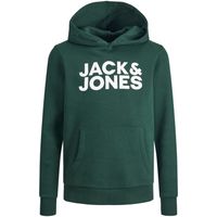 jack  jones jersey 12152841 jjecorp logo sweat hood noos jnr pine grovejrlarge para nino