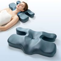 almohada de belleza para dormir de lado con nucleo de espuma viscoelastica antiarrugas y protectora para el cuello que no presiona la cara