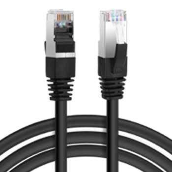 Aigostar Cable Ethernet Cat7 de 1.5M, Cable de Red Redondo RJ45 Gigabit LAN de Alta Velocidad, de10Gbps y 600Mhz para Switch, Rúter, Módem, Panel de Conexión, PC (Negro)