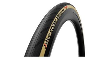 Neumatico de carretera vittoria corsa pro control 700 mm tubeless ready soft graphene g2 0   silica compound beige sidewalls
