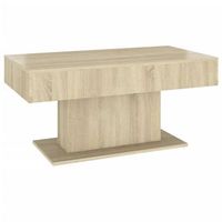 mesa de centro de diseno moderno y contemporaneo 96 x 50 x 45 cm madera de ingenieria color roble dec039079