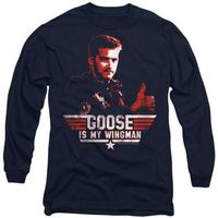 top gun camiseta manga larga wingman goose para mujer