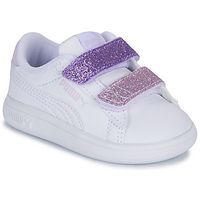 puma zapatillas smash 30 l glitter velcro v inf para nina
