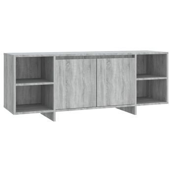 Mueble De Tv Madera De Ingeniería Gris Sonoma 130x35x50 Cm