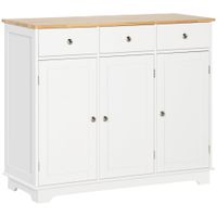 aparador de cocina 101x40x85 cm blanco