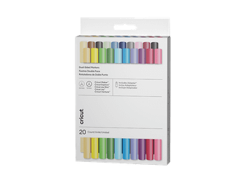 Accesorio para Plotter - Cricut Rotuladores de doble punta Cricut™, set Ultimate (20 uds.) + adaptador, Multicolor