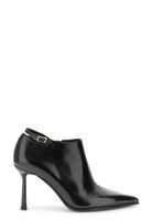 botines elasticos efecto charol con tacon black