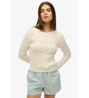 superdry para mujer w6110685a jersey essentials slim beige xs casual acrilico