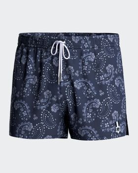 Bañador short corto estampado Paisley