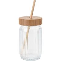 vaso de vidrio transparente 500ml