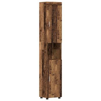 Juego De Muebles De Baño Tulum Madera Vieja 37 X 31,5 X 203 Cm Vidaxl