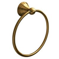 toallero de aro de acero con acabado en bronce