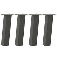 patas para mesa de centro 4 uds  patas para mesa acero antracita 30 cm