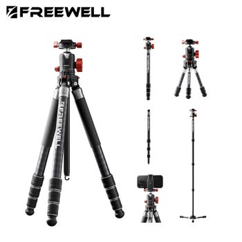 El trípode multifuncional portátil Freewell ofrece modos 5 en 1 Trípode de viaje para cámara DSLR Trípode Vlog flexible admite hasta 20 kg
