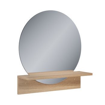 Espejo De Baño Elyra 50 X 54.5 Cm Con Estante Vicco
