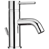 grifo para lavabo cromado con palanca delgada  salice