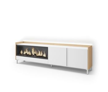 Mueble tv, televisión, muebles de salón, almacenaje, 212x35x61cm, para tv hasta 80