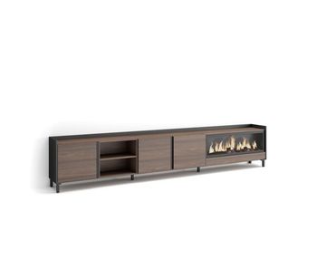 Mueble tv, televisión, muebles de salón, almacenaje, 315x35x61cm, para tv hasta 80