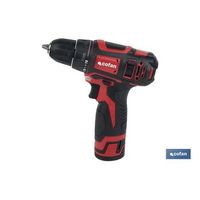 taladro atornillador a bateria  19 1 posiciones de apriete  bateria li-ion 12 v 20 ah  dos velocidades  maletin incluido
