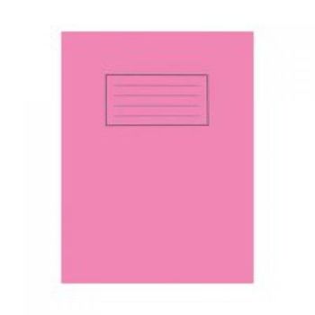 Silvine 9x7 Exercise Book Plain Pink PK10