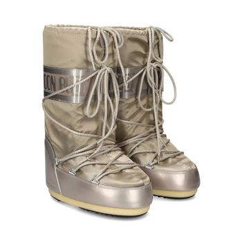 Moon Boot Botas Planas Mujer - Plata Talla 39/41