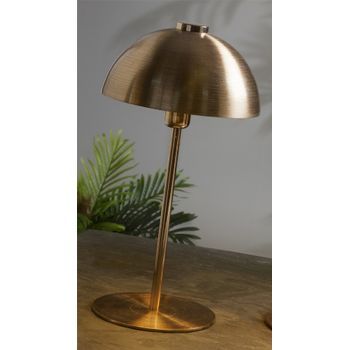 Lampara Sobremesa Koa Oro Rosa 50 Cms. 26dx50 Cms