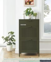 mueble zapatero metal oliva oscuro 55 cm
