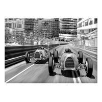 papel pintado 3d - monte carlo race 150x105 cm