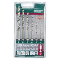 estuche brocas alpen hexagonal hss 6 piezas - neoferr