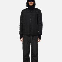 rains layers quilted shell liner jacket - m